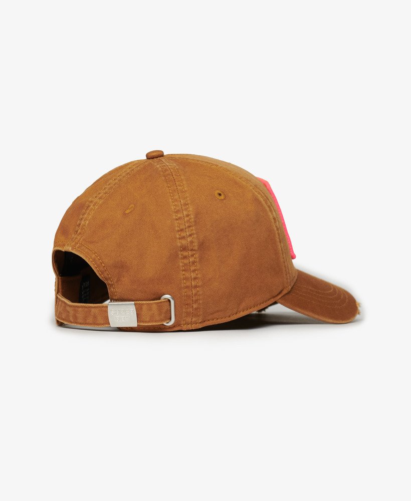 boné trucker graphic em denim co marrom tabaco