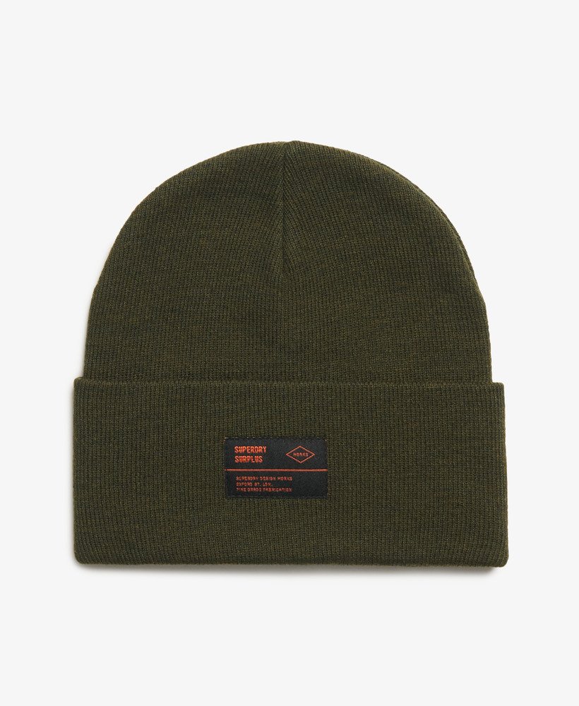 gorro de malha surplus goods na cor verde-oliva