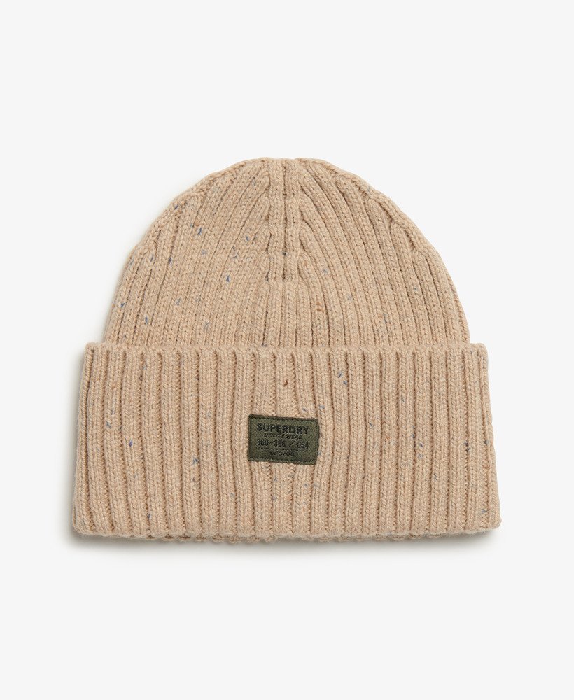 gorro de tricô rkwear nep na cor bege pedra nep