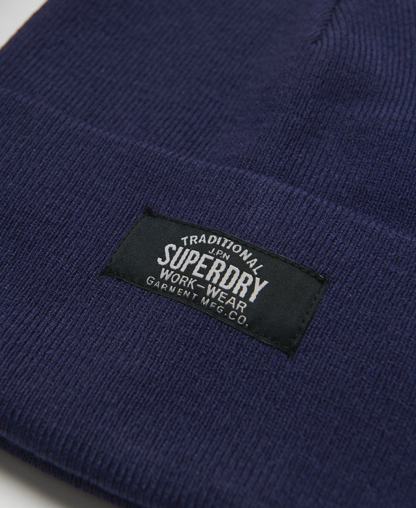 gorro de tricô clássico na cor azul patriota