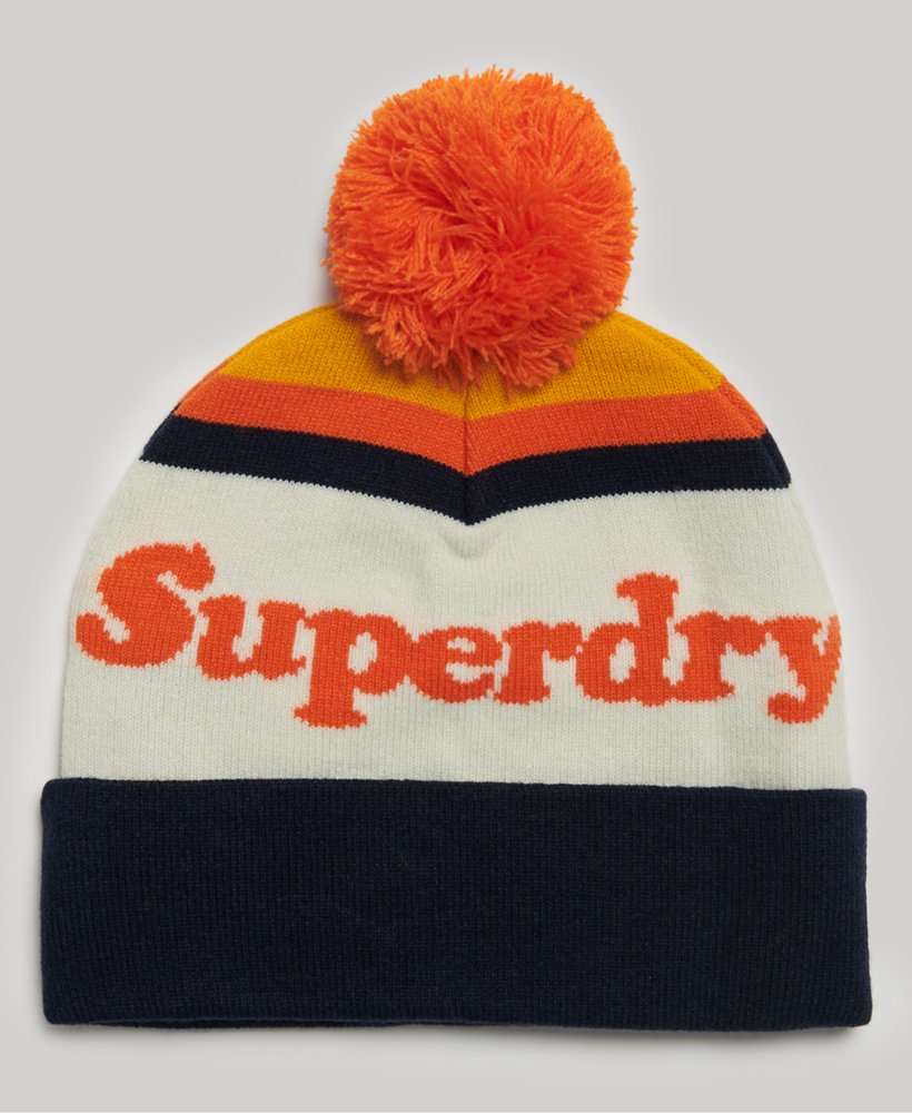 gorro com logo clássico na cor amarelo vibrante de outono.