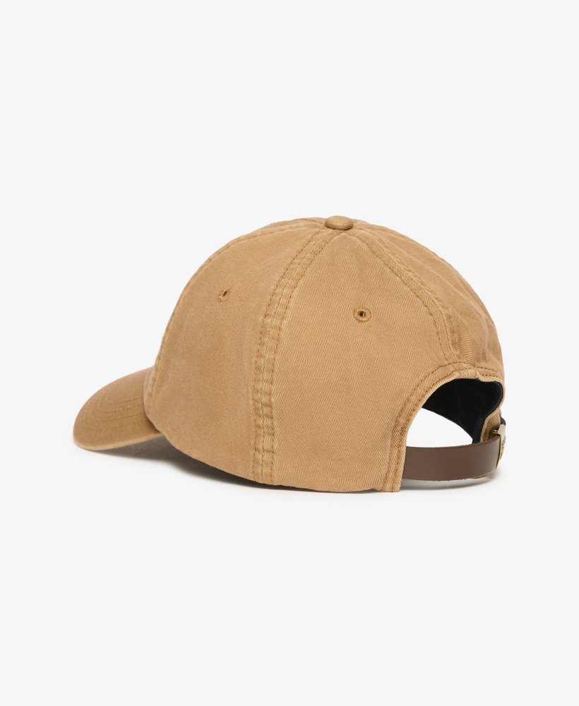 boné vintage bordado em tom areia claro