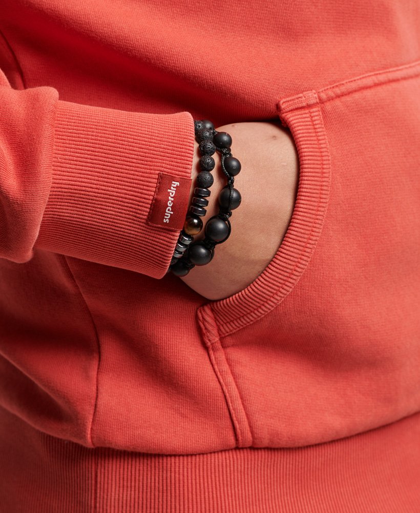 moletom com capuz vintage com logo neon em vermelho estilo americano