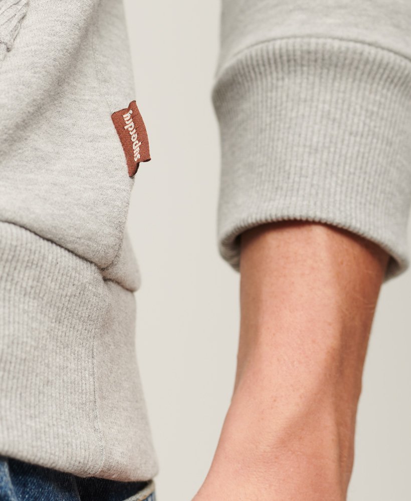 moletom com capuz vintage logo narrative na cor cinza mesclado