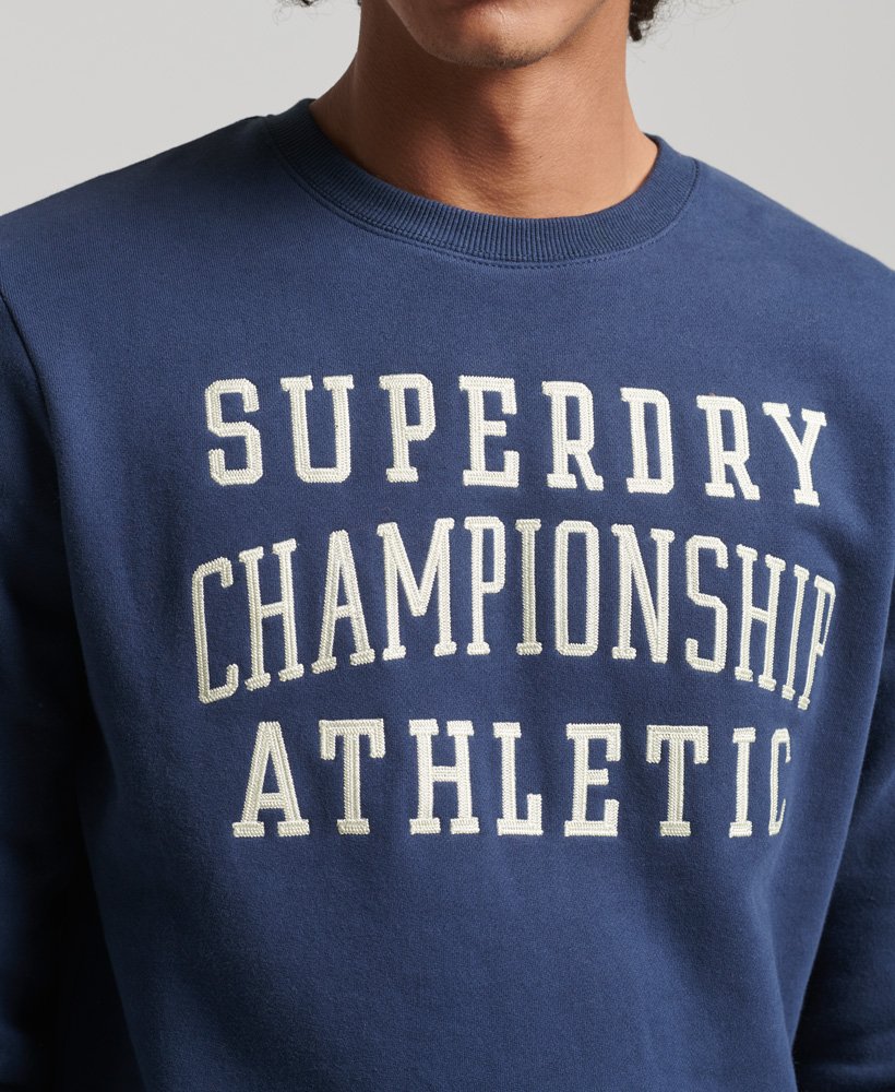 moletom esportivo vintage para academia na cor azul marinho lauren
