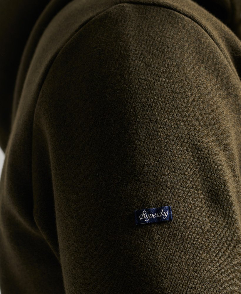 moletom com capuz vintage core logo great outdoors na cor cáqui grit de inverno