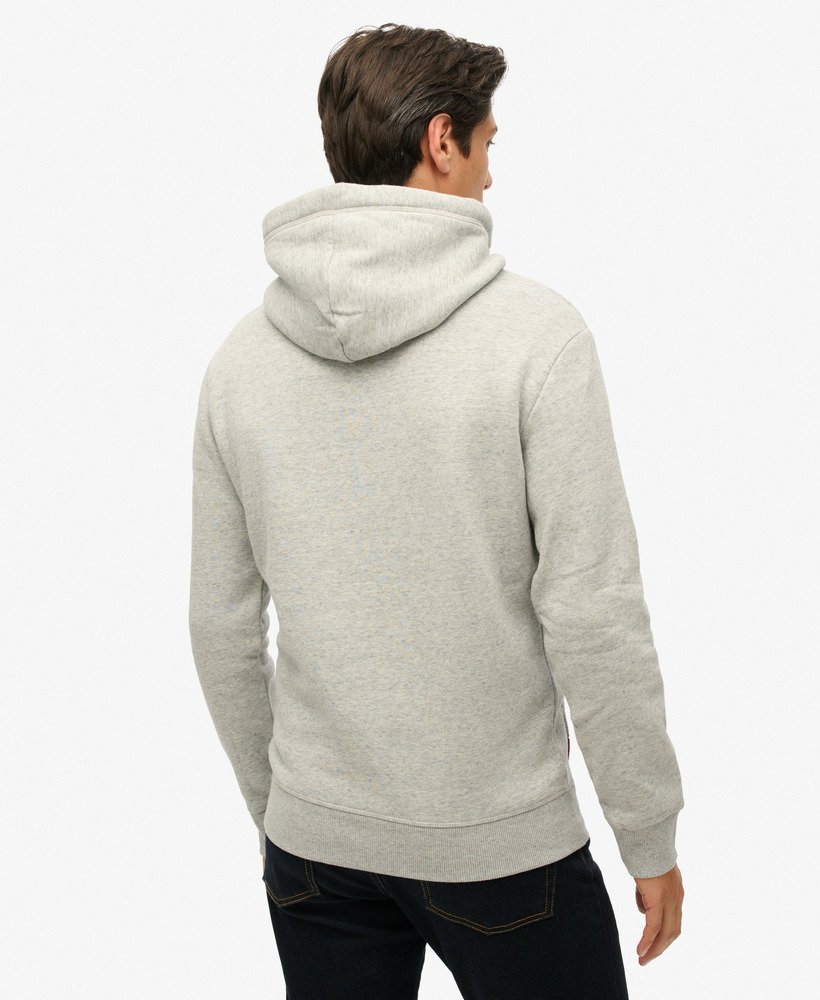 moletom com capuz essential logo na cor cinza mescla atlético