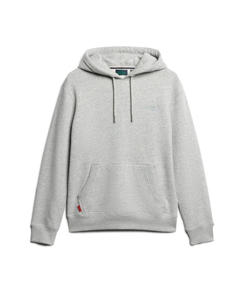 moletom com capuz essential logo na cor cinza mescla atlético