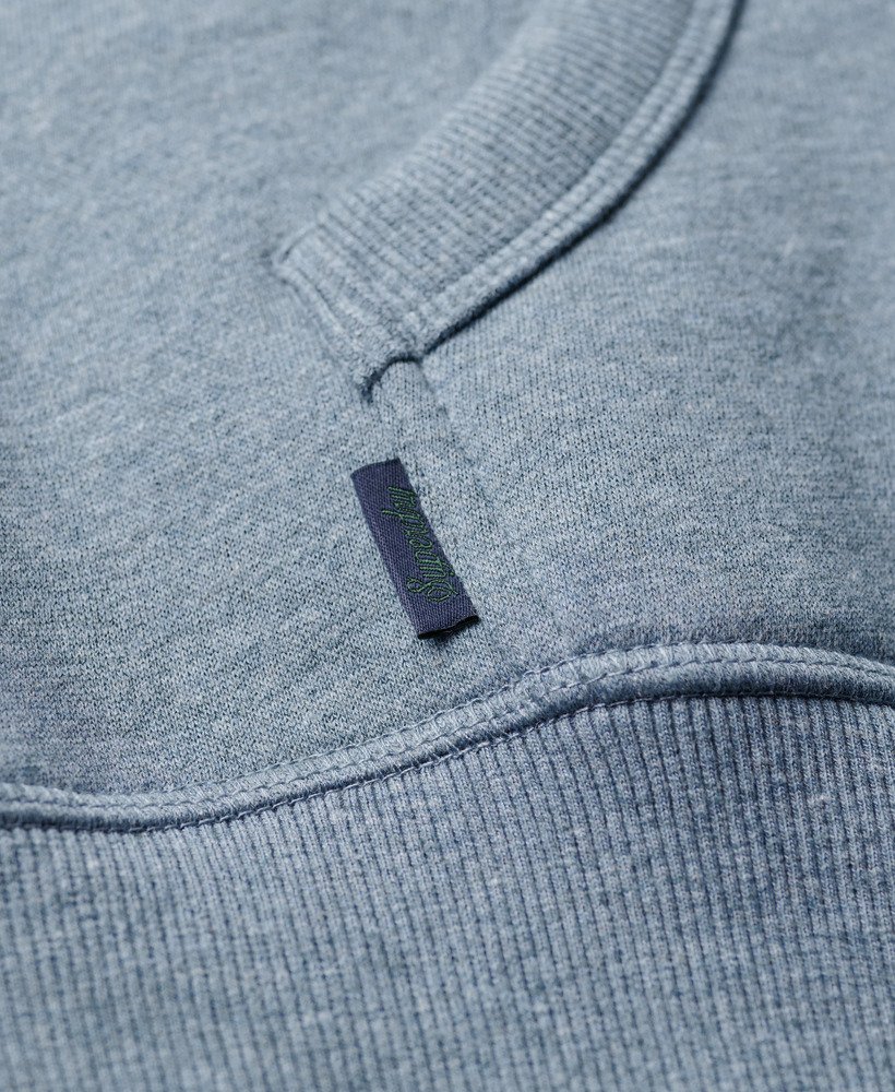 moletom com capuz essential logo na cor azul mesclado bluestone
