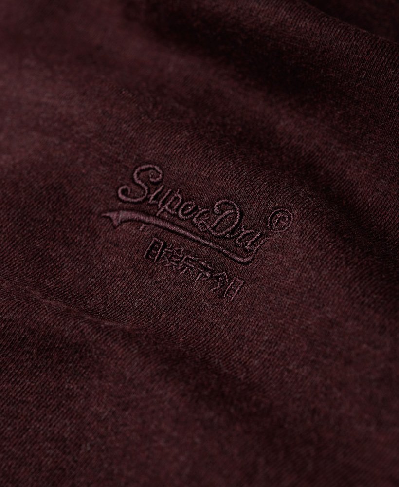 moletom com capuz essential logo na cor track burgundy mescla