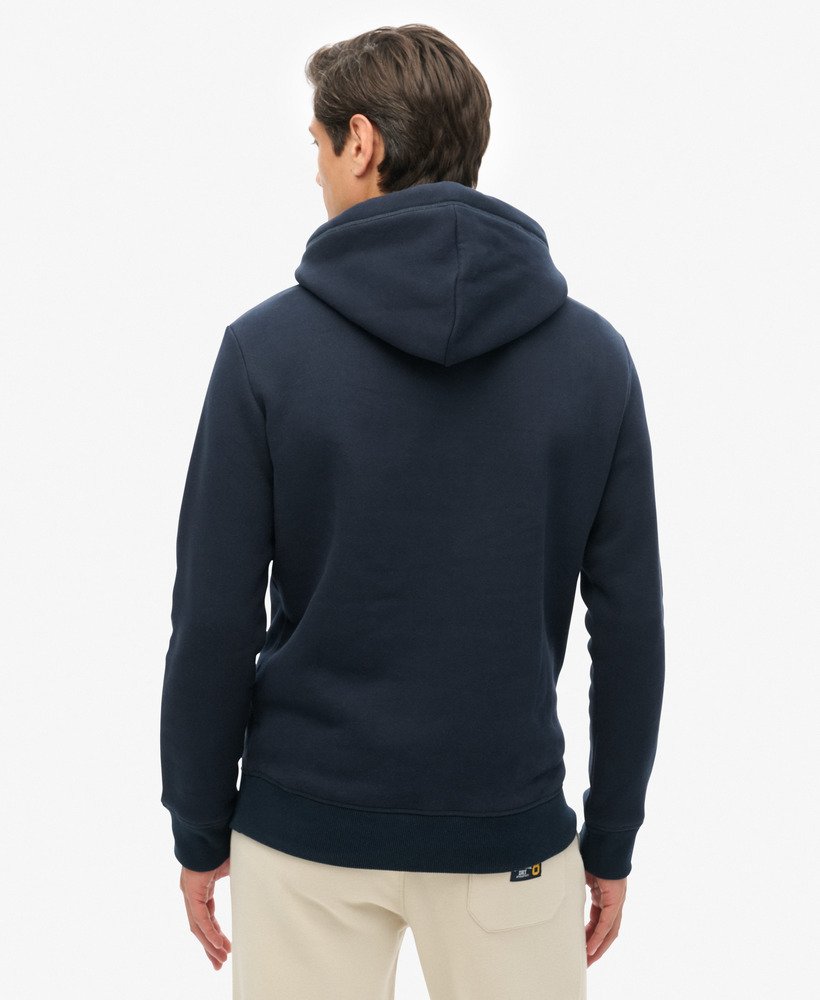 moletom com capuz essential logo na cor eclipse navy