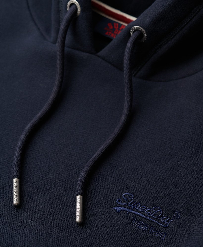 moletom com capuz essential logo na cor eclipse navy