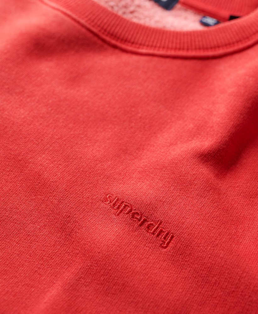 moletom vintage lavado na cor vermelho universitÁrio