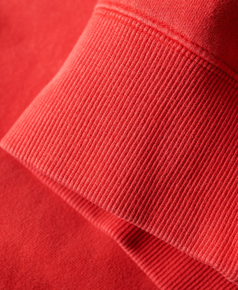 moletom vintage lavado na cor vermelho universitÁrio