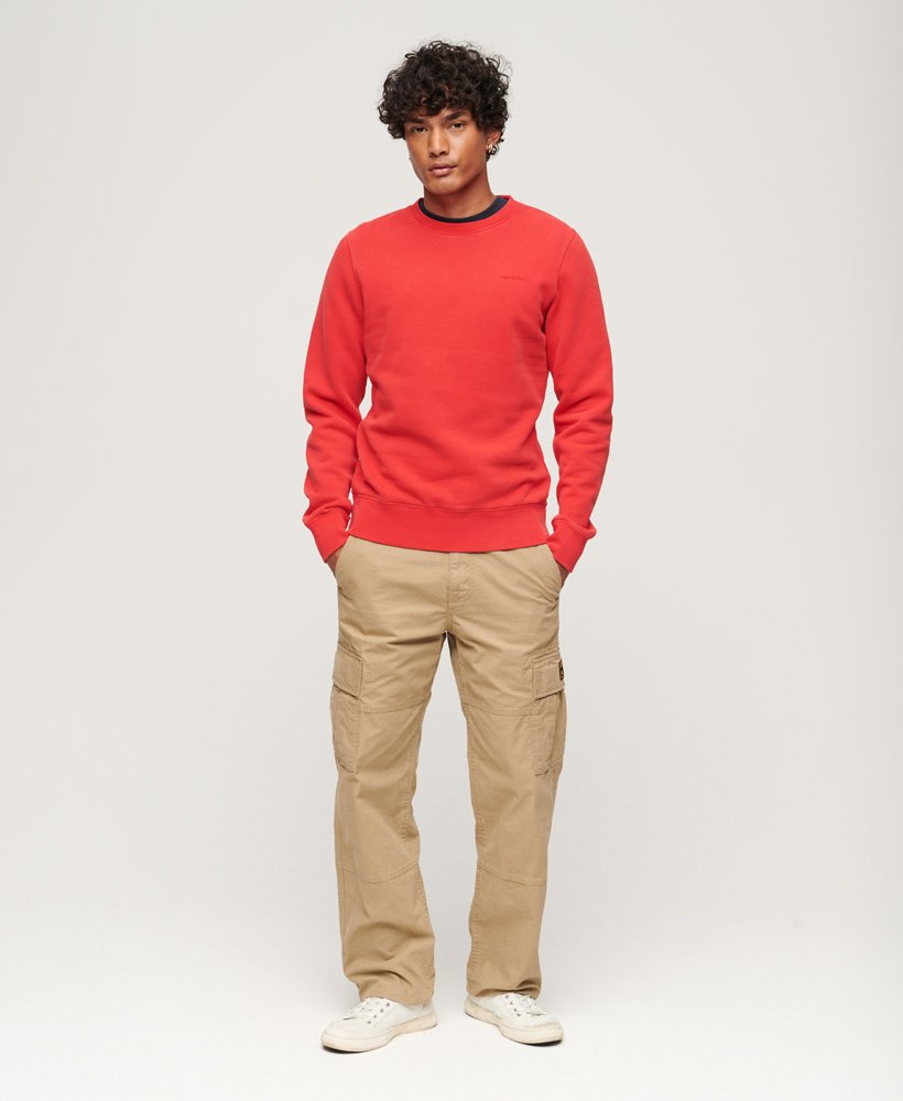 moletom vintage lavado na cor vermelho universitÁrio