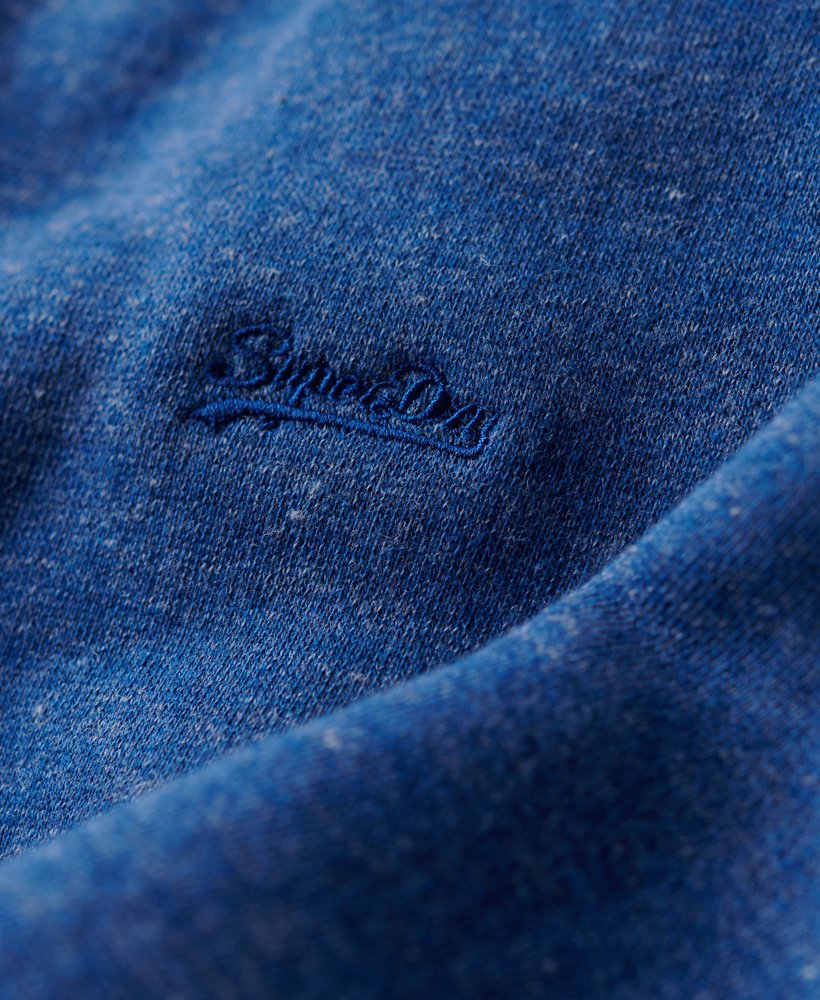moletom essential logo crew na cor midwest blue mescla.