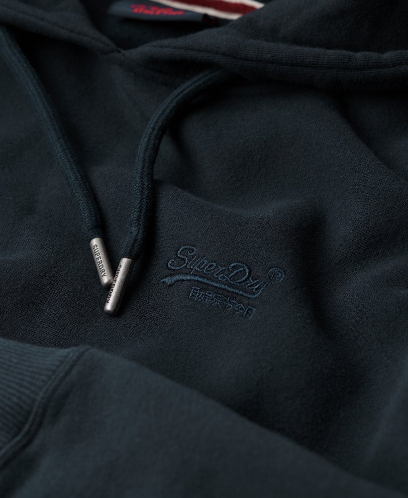 moletom com capuz essential logo na cor eclipse navy
