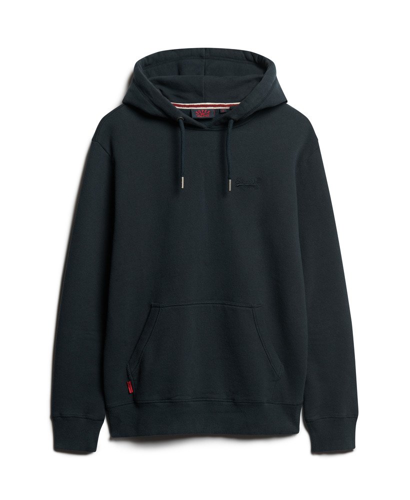 moletom com capuz essential logo na cor eclipse navy