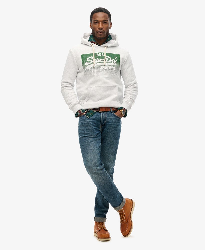 moletom com capuz vintage box gradient na cor ice marl
