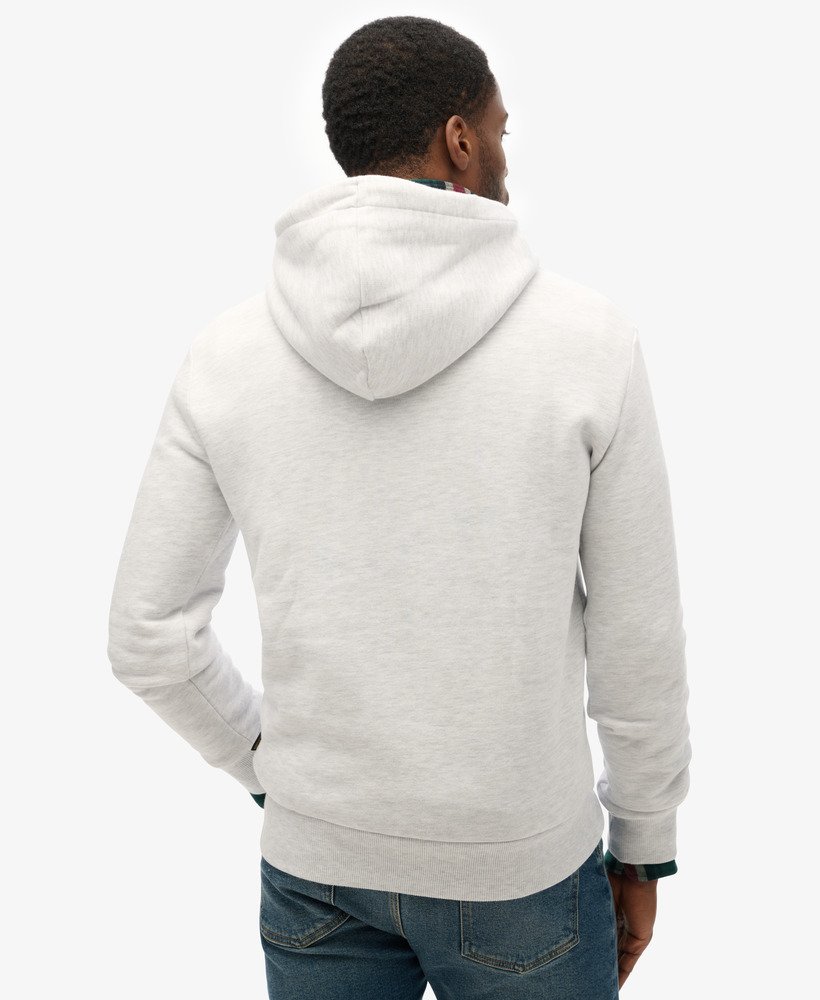 moletom com capuz vintage box gradient na cor ice marl