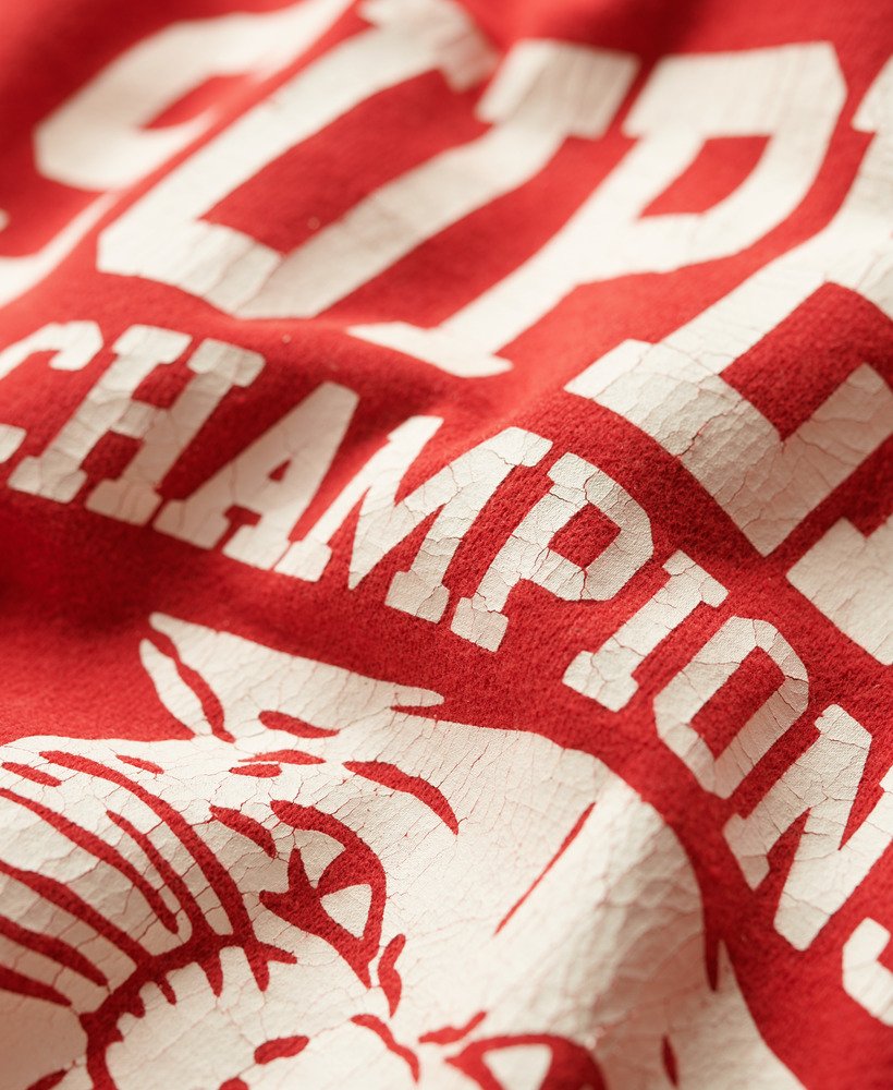 moletom com capuz track field athletic graphic na cor ferra red mescla.