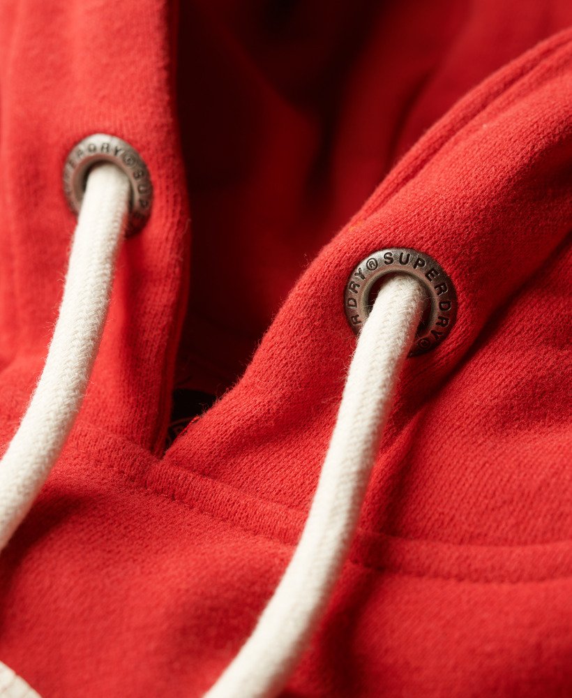 moletom com capuz track field athletic graphic na cor ferra red mescla.