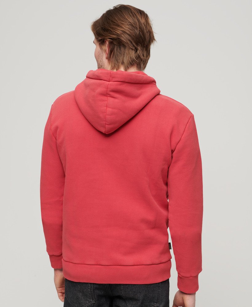 moletom com capuz gasline workwear graphic na cor vermelho refrigerante