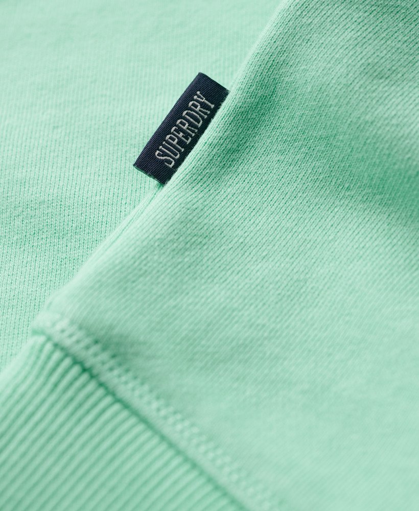 moletom essential logo crew na cor verde menta claro