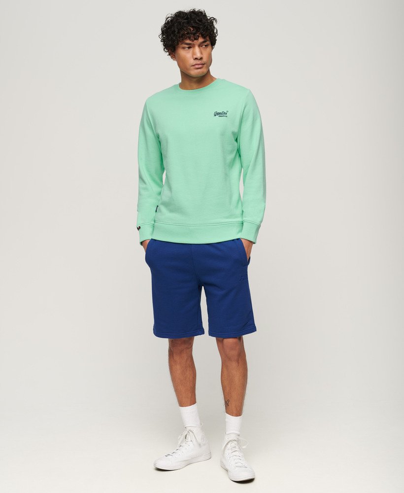 moletom essential logo crew na cor verde menta claro