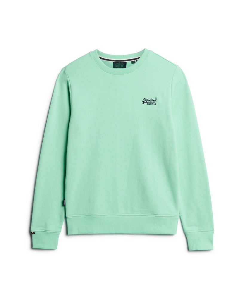 moletom essential logo crew na cor verde menta claro