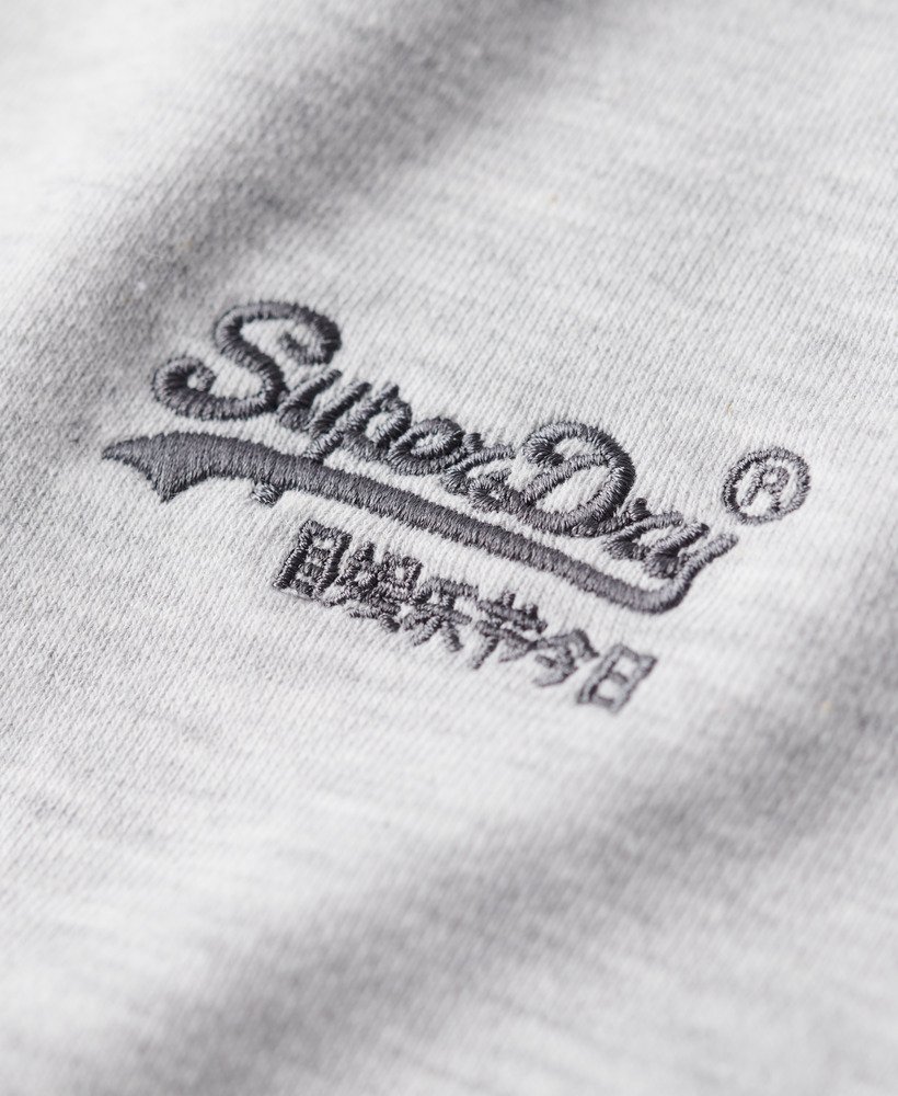 moletom essential logo crew na cor glacier grey mescl