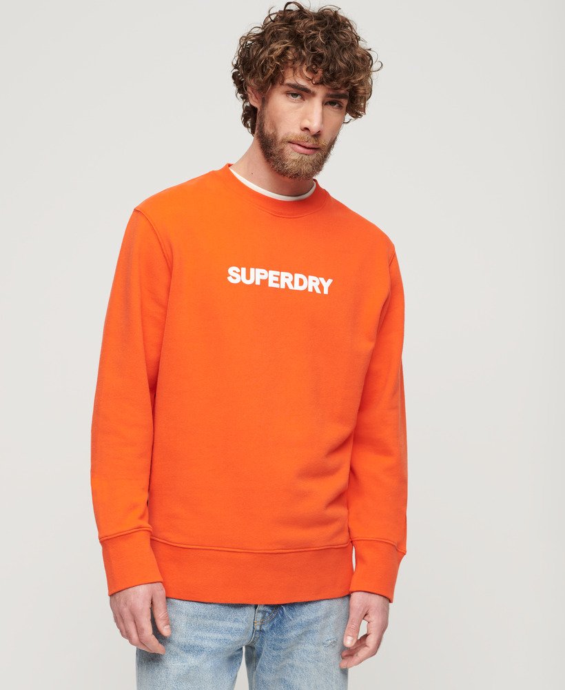 moletom sport loose crew na cor vermelho cereja tomate