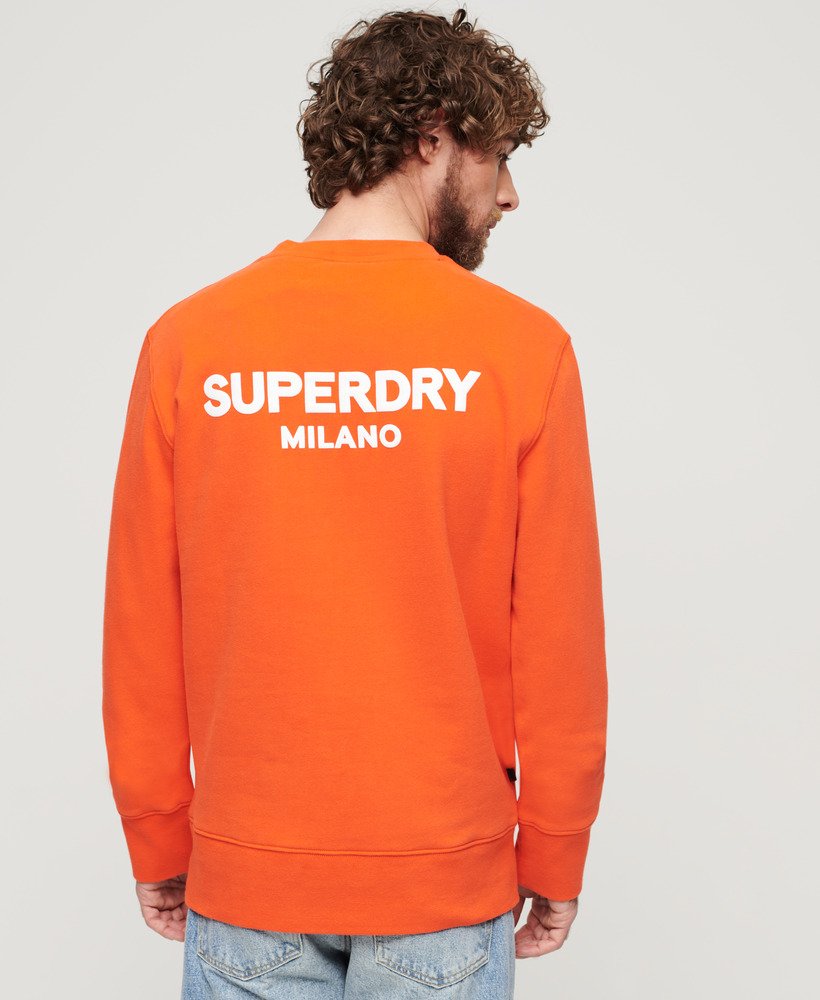 moletom sport loose crew na cor vermelho cereja tomate