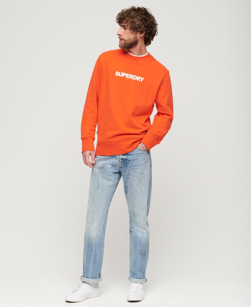 moletom sport loose crew na cor vermelho cereja tomate