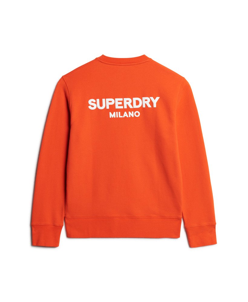 moletom sport loose crew na cor vermelho cereja tomate