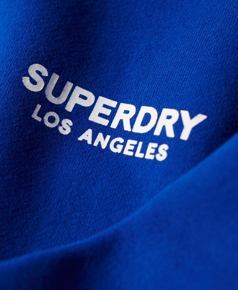 moletom sport loose crew na cor azul mazarine