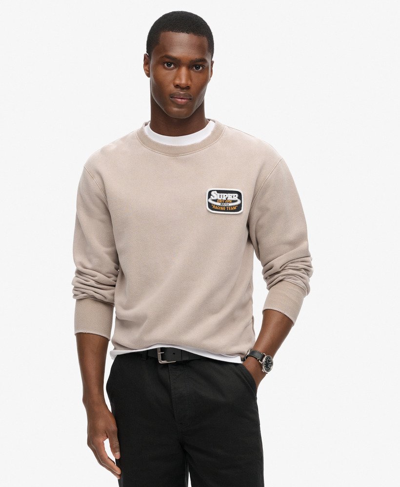 moletom mechanic loose fit crew na cor moonrock