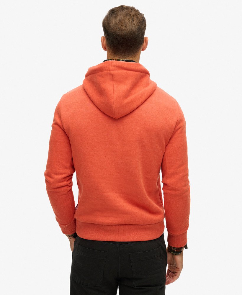 moletom com capuz great outdoors graphic na cor laranja ferrugem mesclado