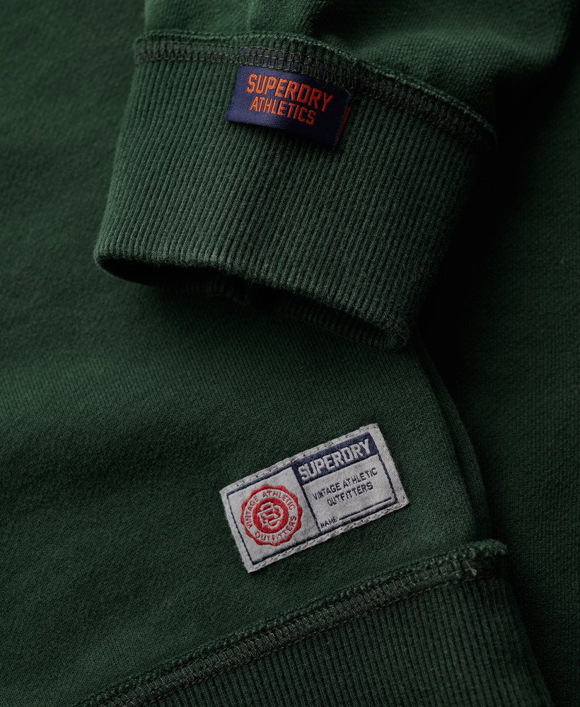 moletom vintage athletic crew na cor verde escuro academy