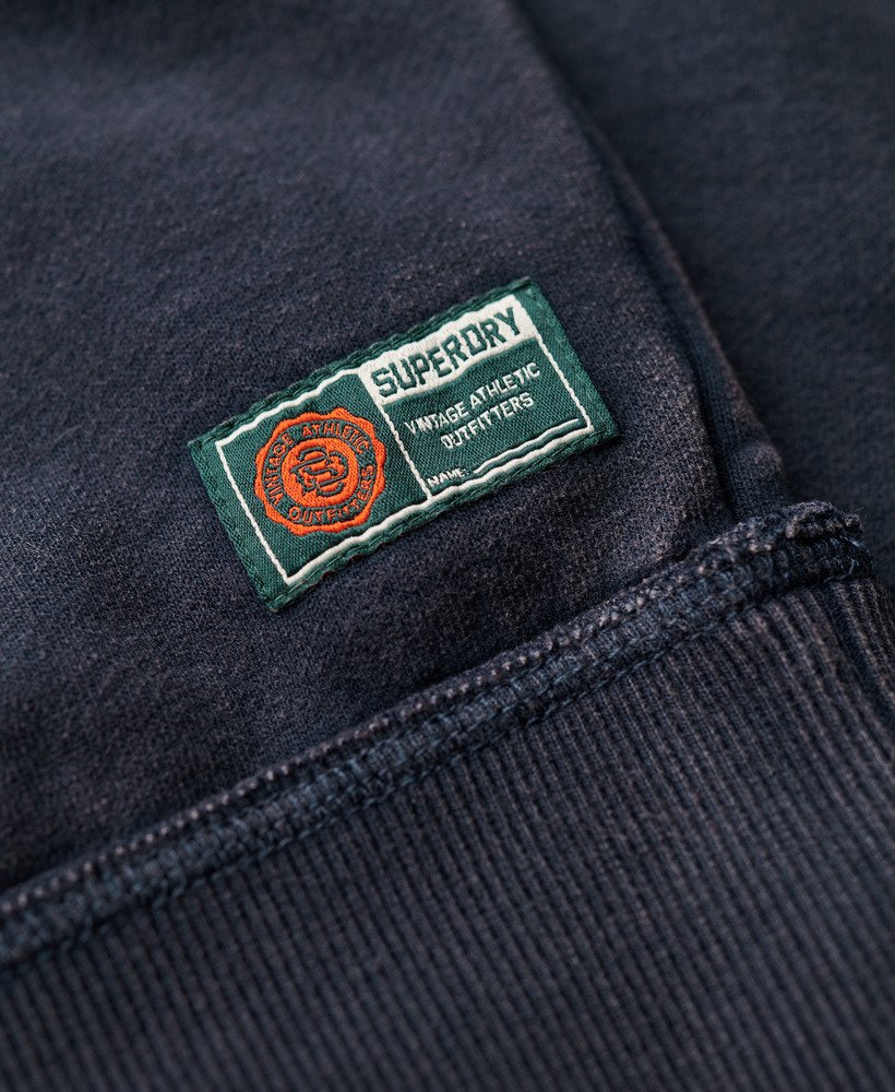 moletom vintage athletic crew na cor azul marinho intenso