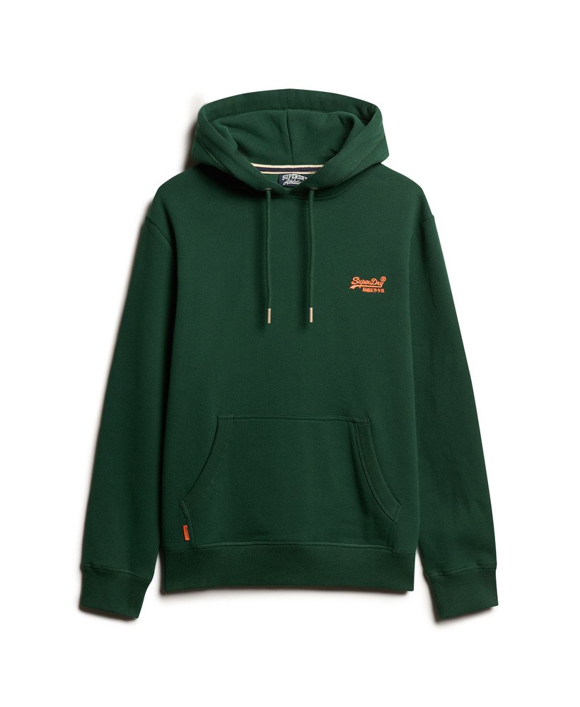 moletom com capuz essential logo na cor verde esmalte