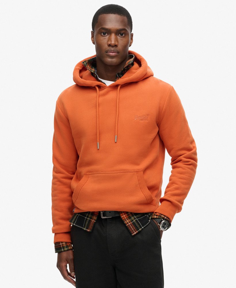 moletom com capuz essential logo na cor marrom autumn glaze