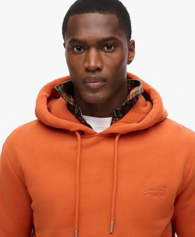 moletom com capuz essential logo na cor marrom autumn glaze