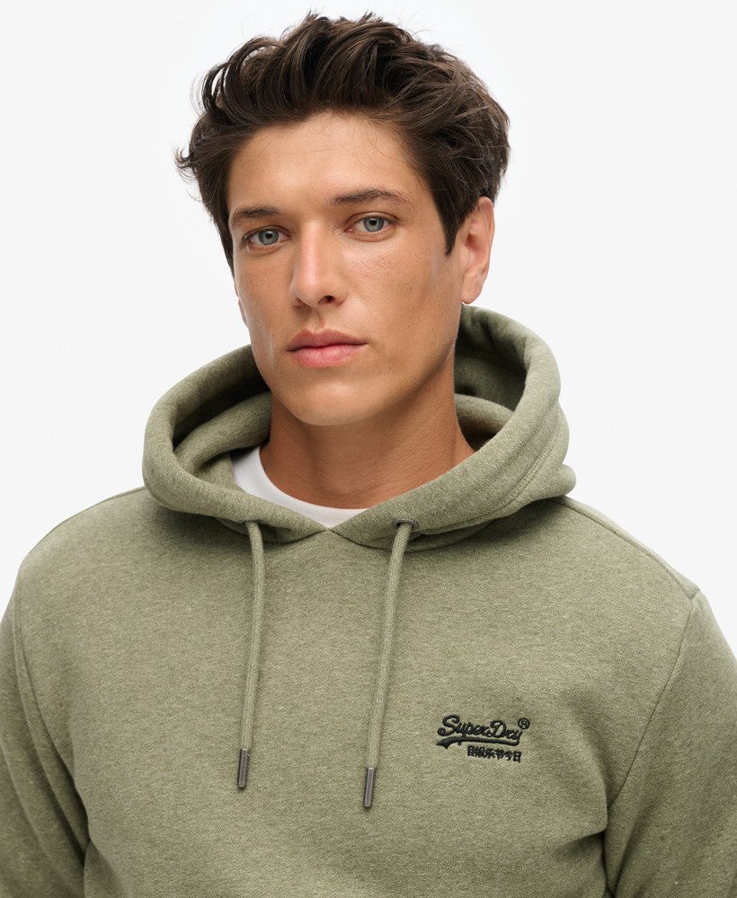 moletom com capuz essential logo na cor martini olive green grit