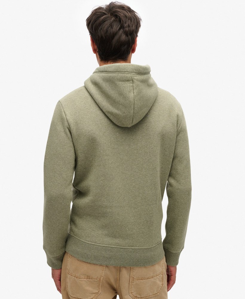 moletom com capuz essential logo na cor martini olive green grit