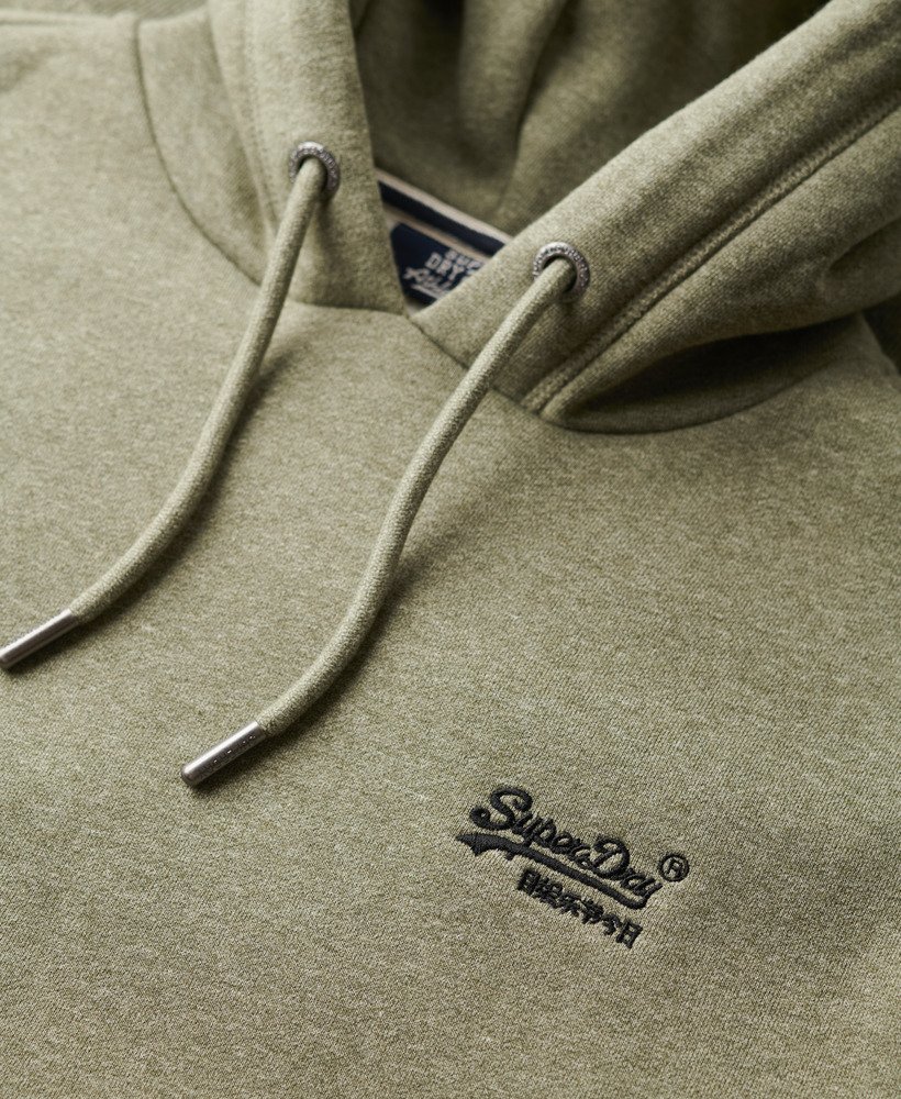 moletom com capuz essential logo na cor martini olive green grit