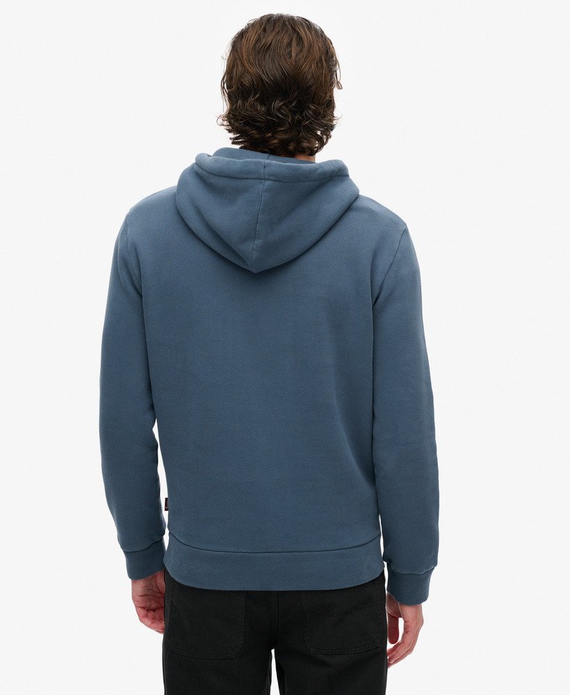 moletom com capuz tokyo vintage logo graphic na cor azul-marinho