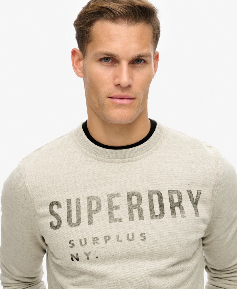 moletom surplus graphic crew na cor cinza lavado surplus feeder