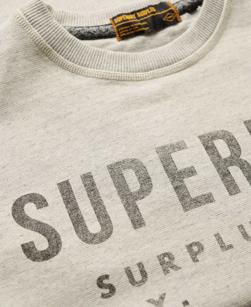 moletom surplus graphic crew na cor cinza lavado surplus feeder