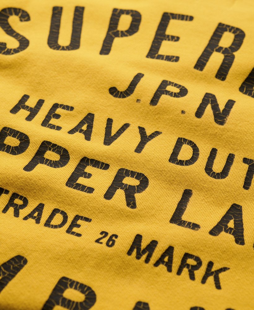 moletom copper label graphic crew na cor amarelo pigmentado